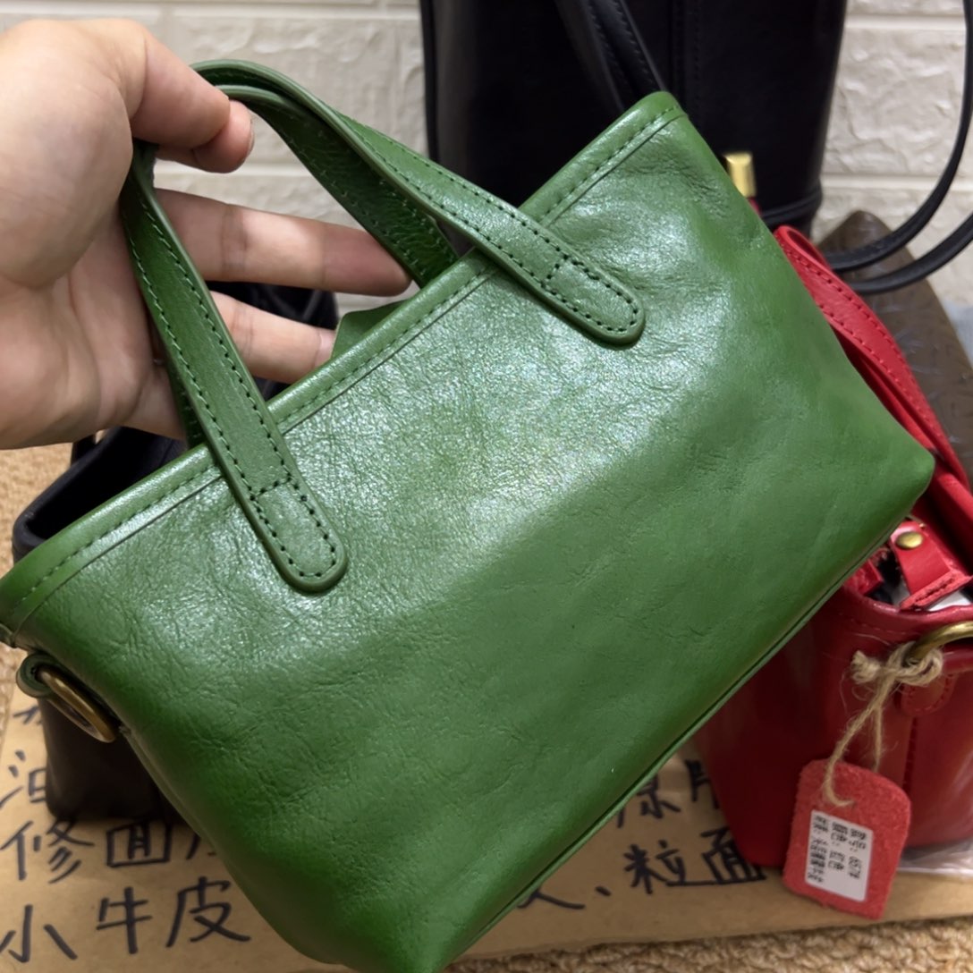 【闪购商品】头层牛皮绿色