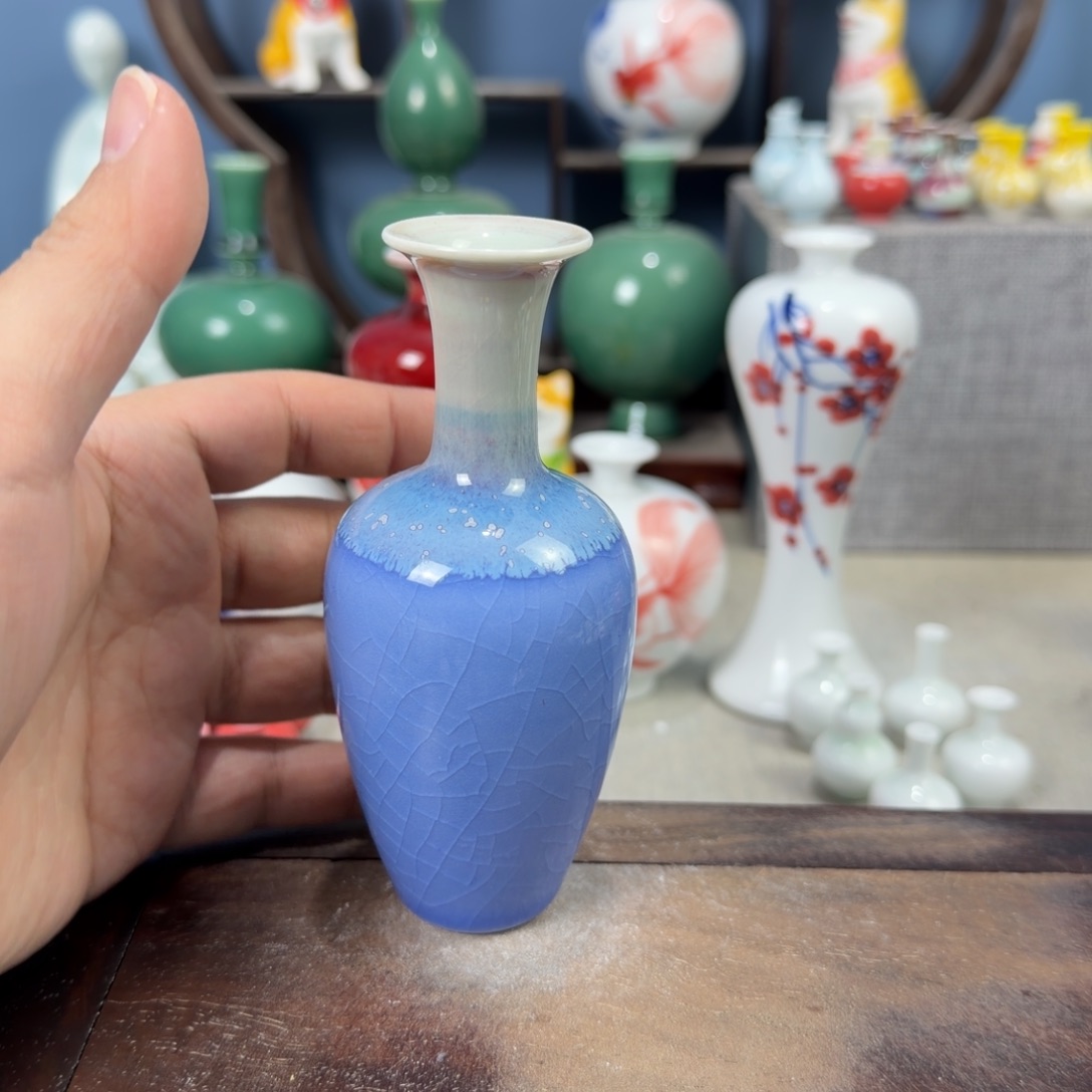 陶瓷手工小花器摆件