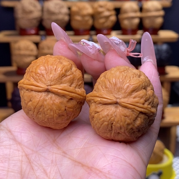 文玩核桃把件蛇皮球11号35尺