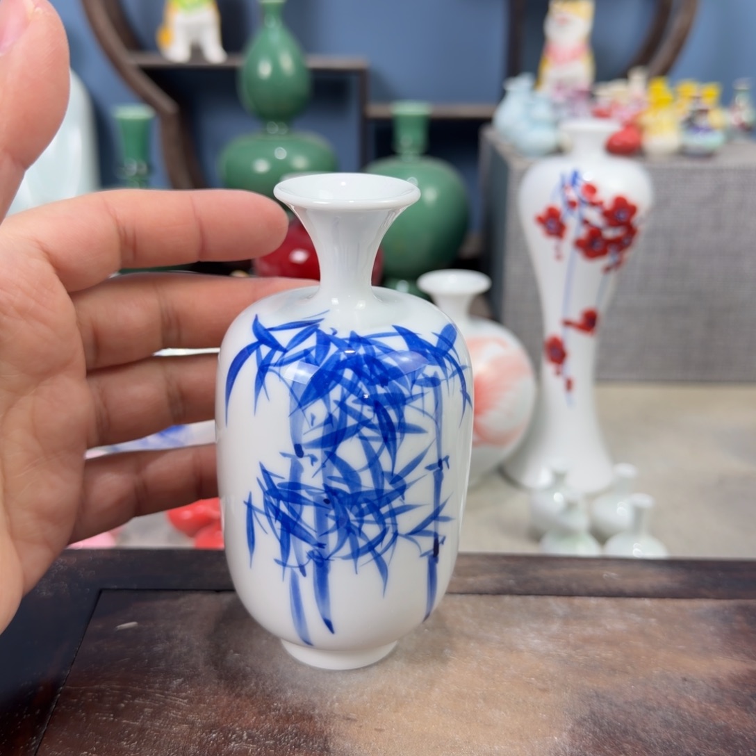 陶瓷手工小花器摆件