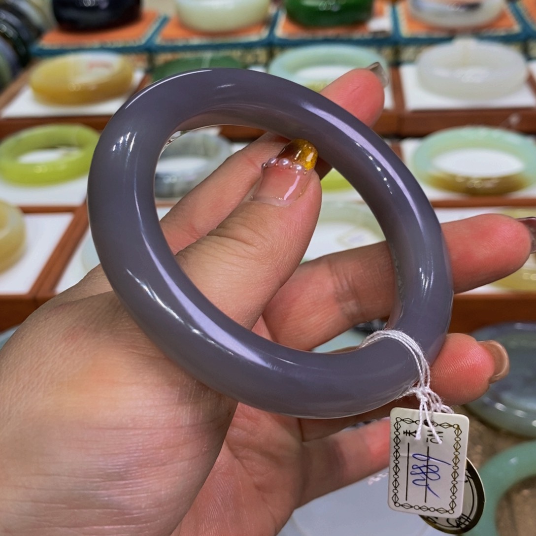 和田玉冰紫56.7未镶嵌