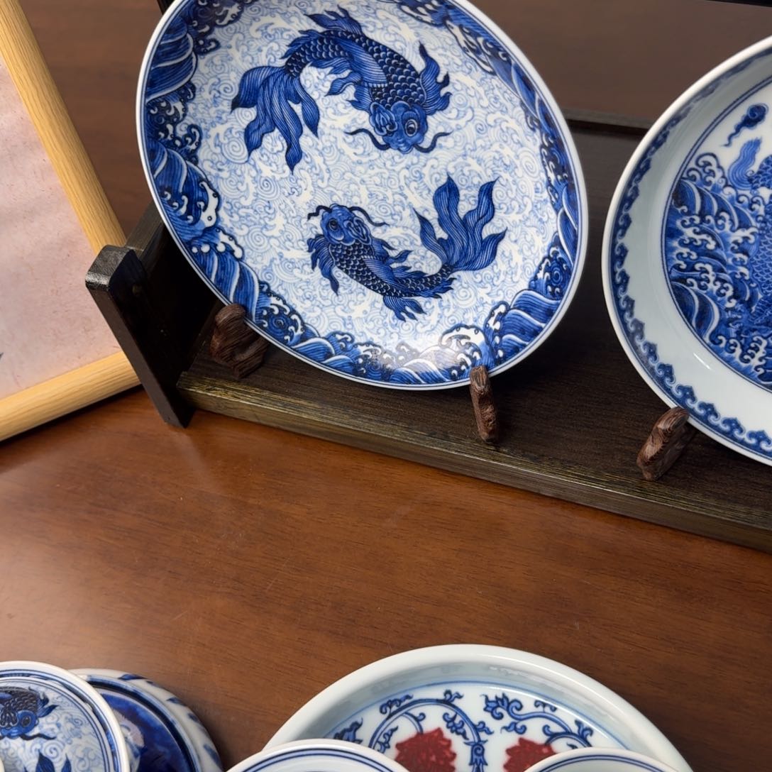 摆件-*-手工手绘景德镇陶瓷