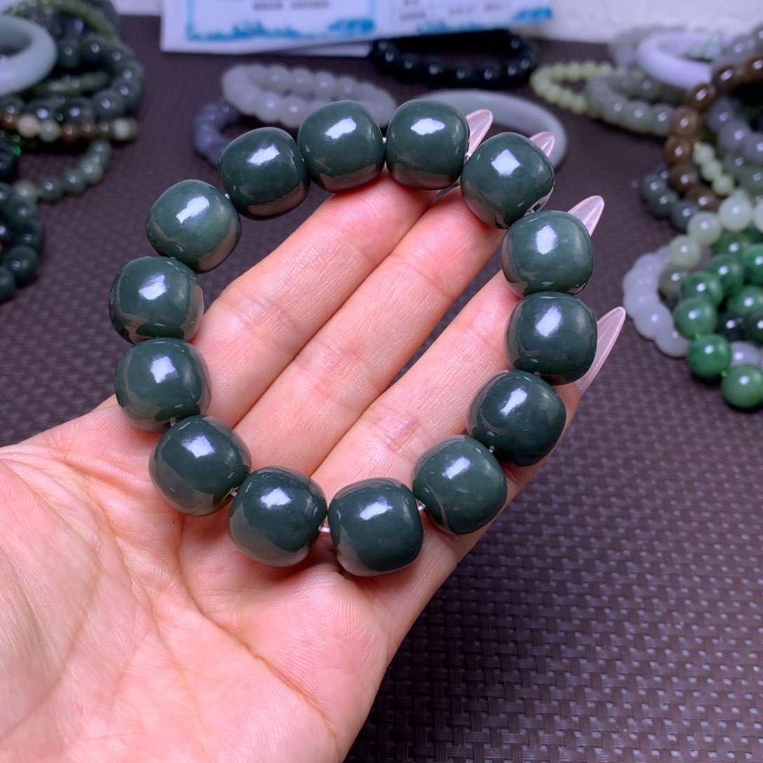 未镶嵌手串和田玉卡16