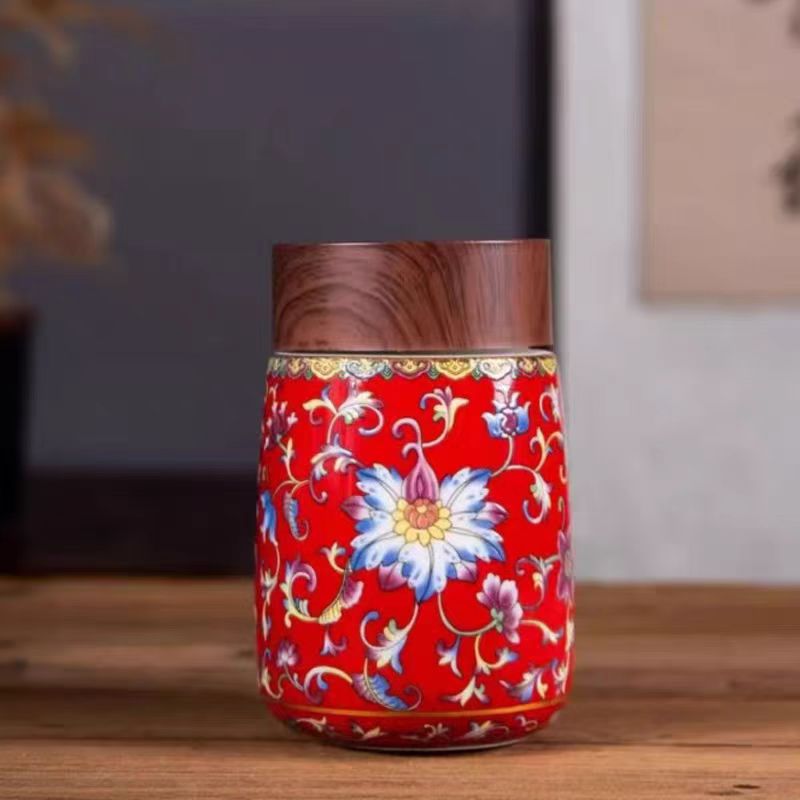 柒彩珐琅保温杯1295