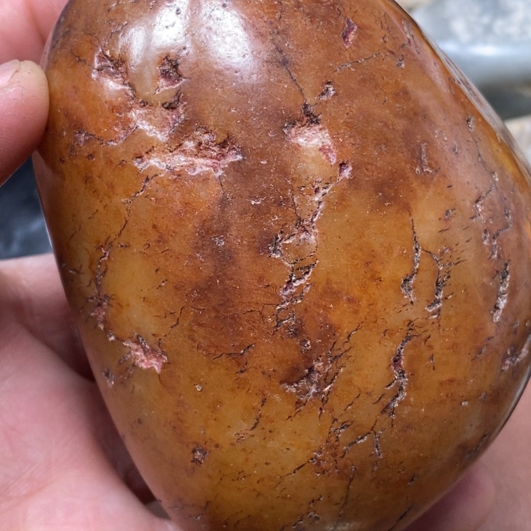 和田玉挂件足铂镶嵌