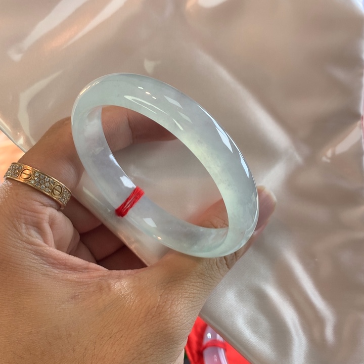 翡翠未镶嵌手镯57圈口