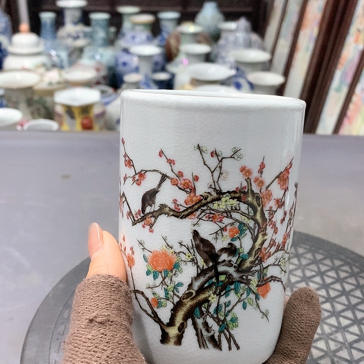 陶摆件博古架陶瓷摆件