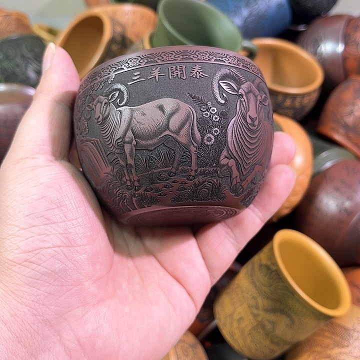 茶杯紫砂全手工紫砂主人杯