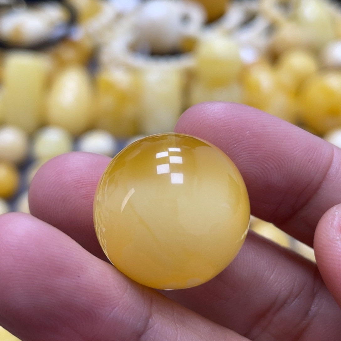 蜜蜡未镶嵌裸石21.5mm福利款