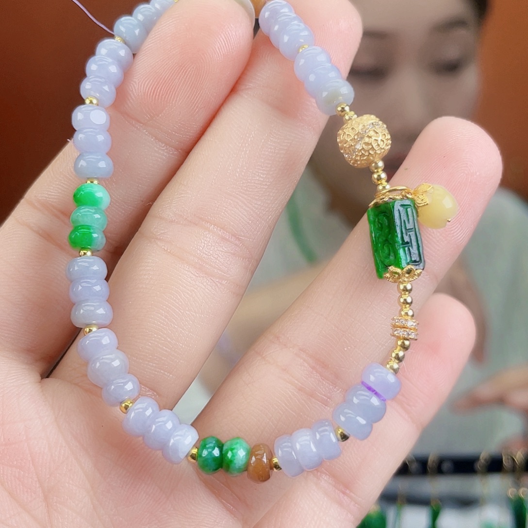 翡翠未镶嵌耳饰饰品