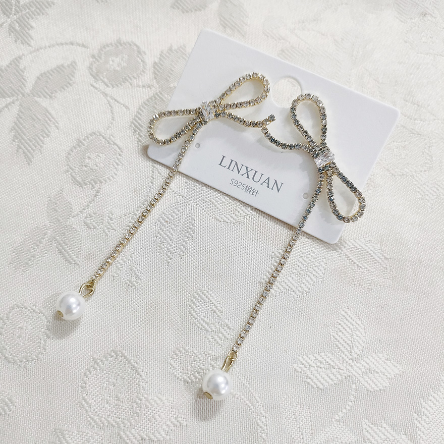 铜合金玻璃耳饰 时尚气质精致百搭耳钉耳环2081