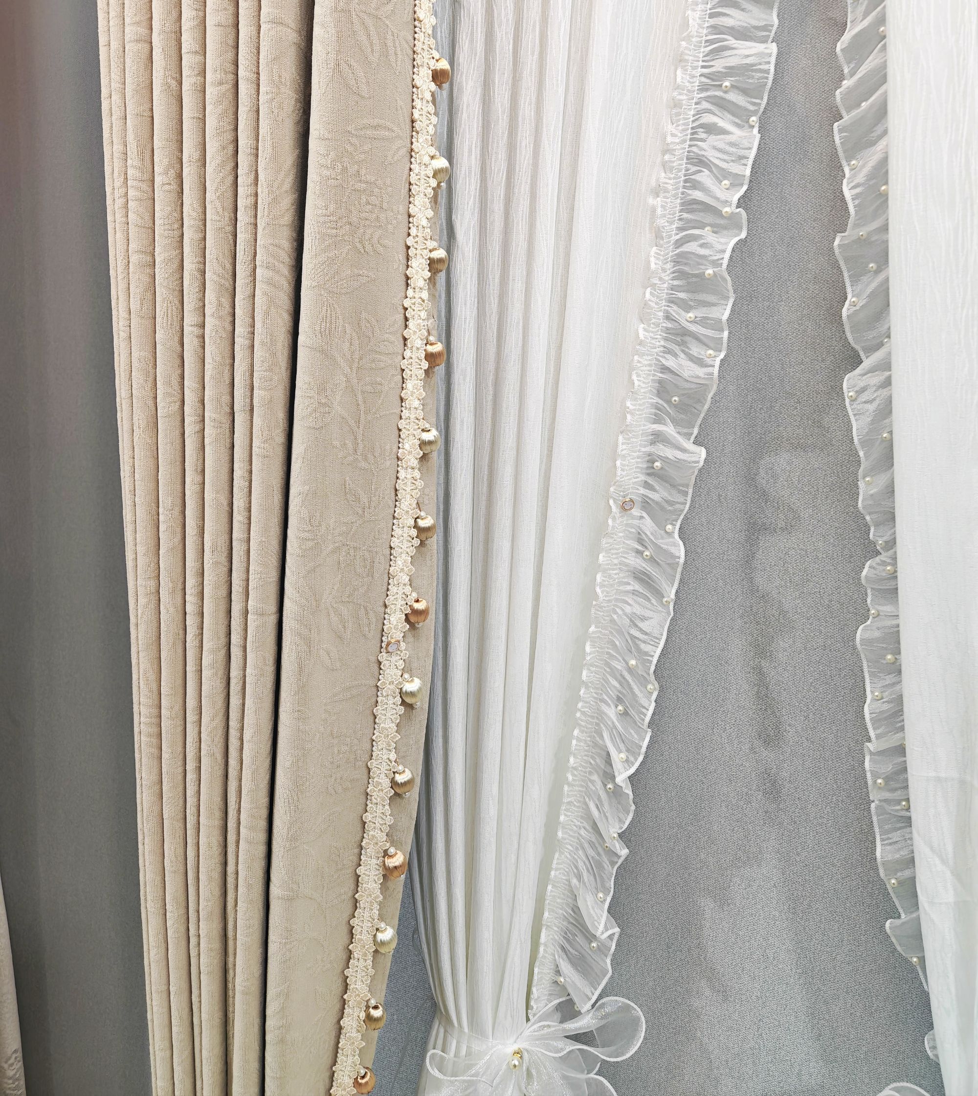 【双面浮雕雪尼尔】直播间上新【尝鲜价】雪尼尔窗帘高温定型加厚成品