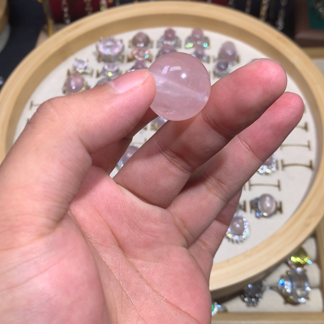 【闪购商品】水晶戒指银S925镶嵌戒指