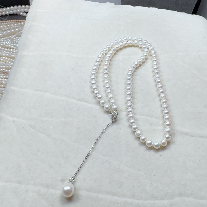 淡水珍珠项链带扣头定制未镶嵌