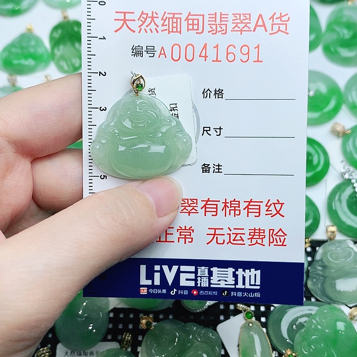 翡翠18K金镶嵌颈饰11111111