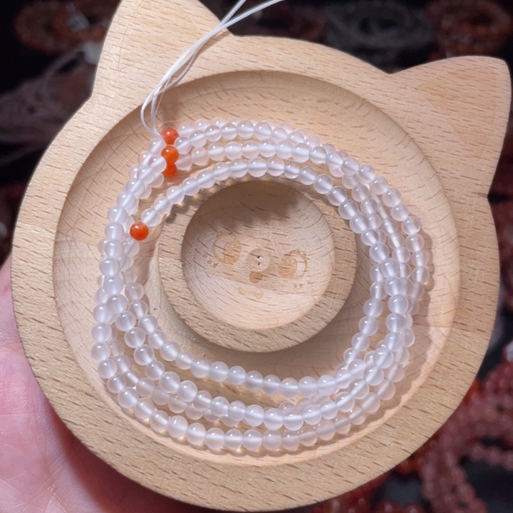 南红玛瑙未镶嵌配饰3.8咪小米串2021