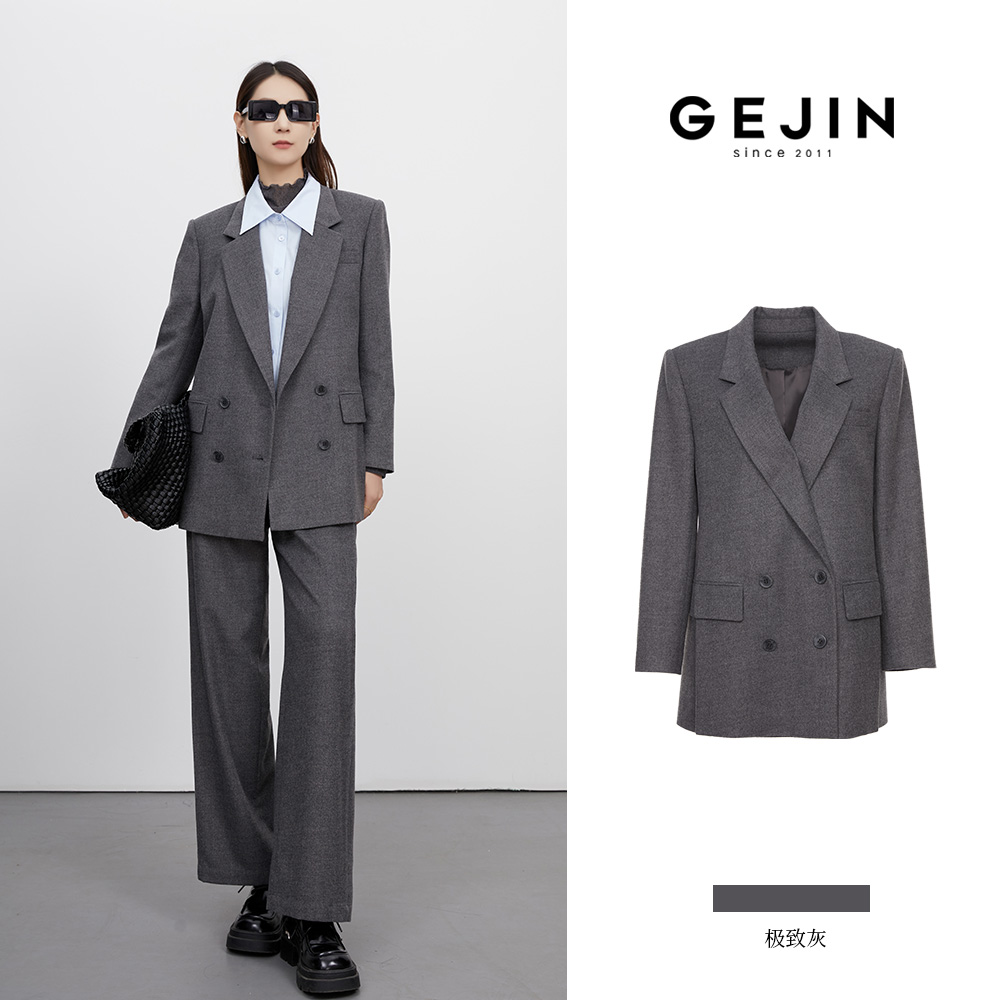 GEJIN/歌锦秋冬新款长袖时尚职场气质设计师西装外套94125924091