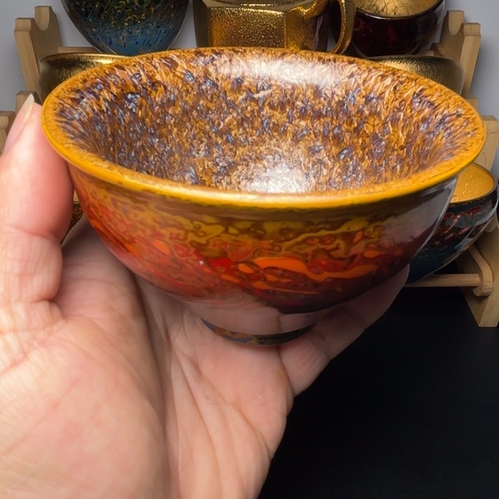 茶盏锦绣飞鸟秋水共长天一色