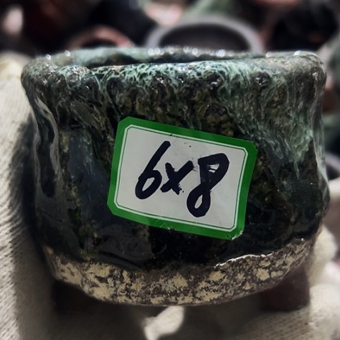 红陶粗陶花盆手工