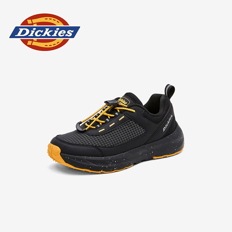 Dickies童鞋2025新款秋季透气黑色儿童运动鞋跑步运动鞋时尚百搭