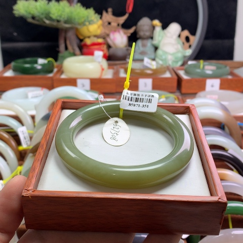 和田玉手镯未镶嵌59/60