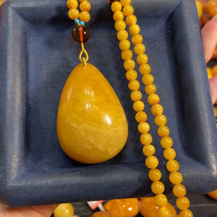 蜜蜡颈饰未镶嵌蜜蜡