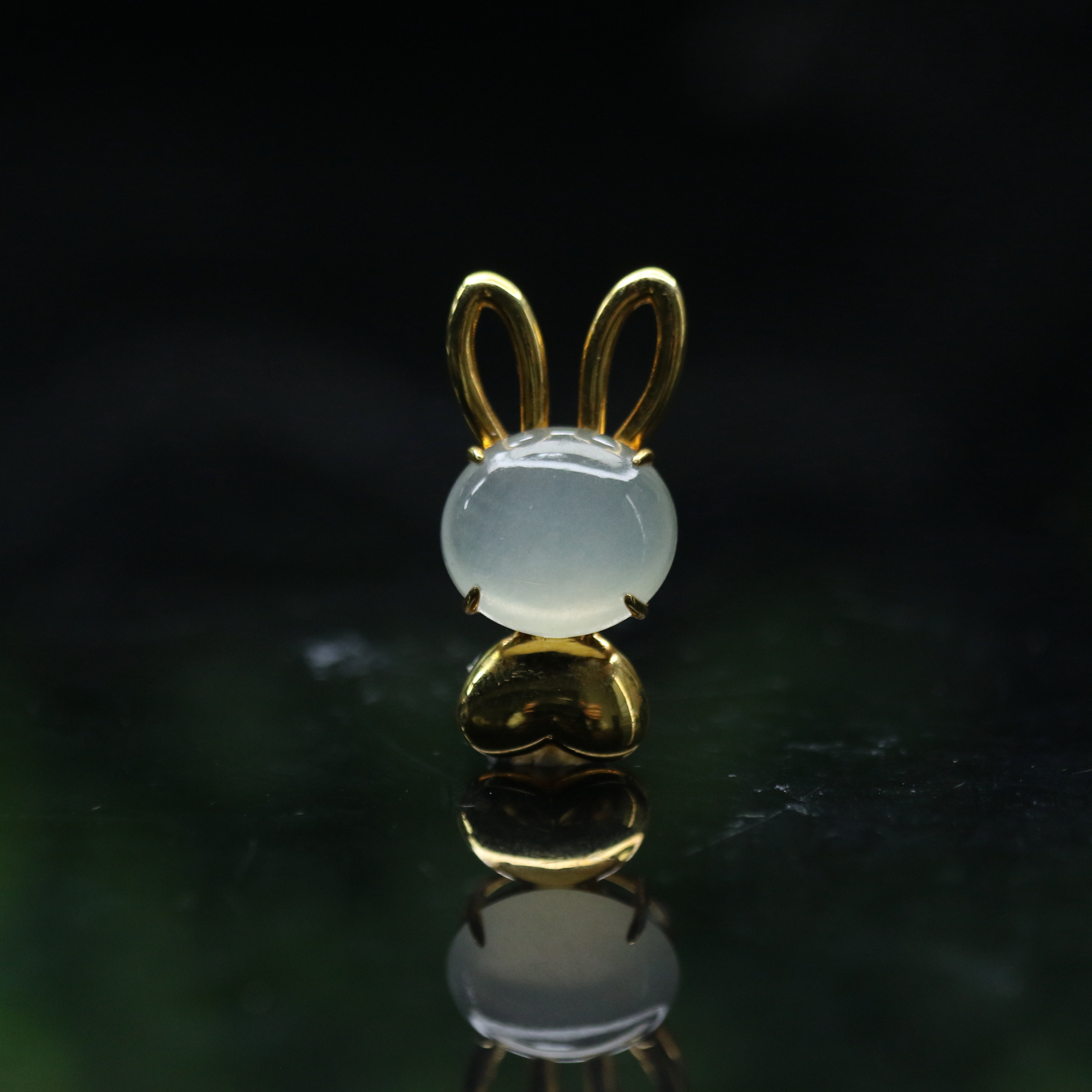 8天然缅甸翡翠A货18k冰蛋面吊坠/800134/上海嘉禾拍卖