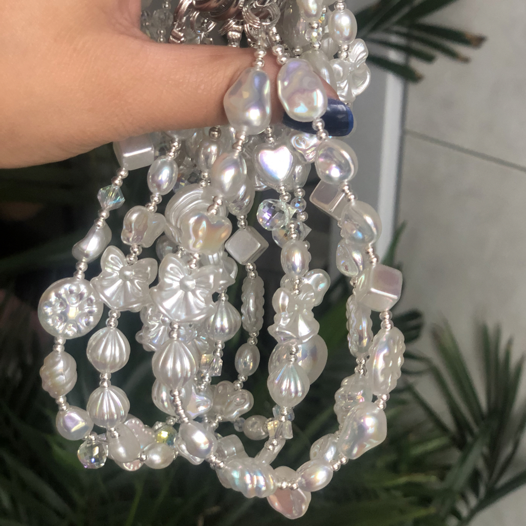 合金仿水晶手链 巴洛克diy手机链