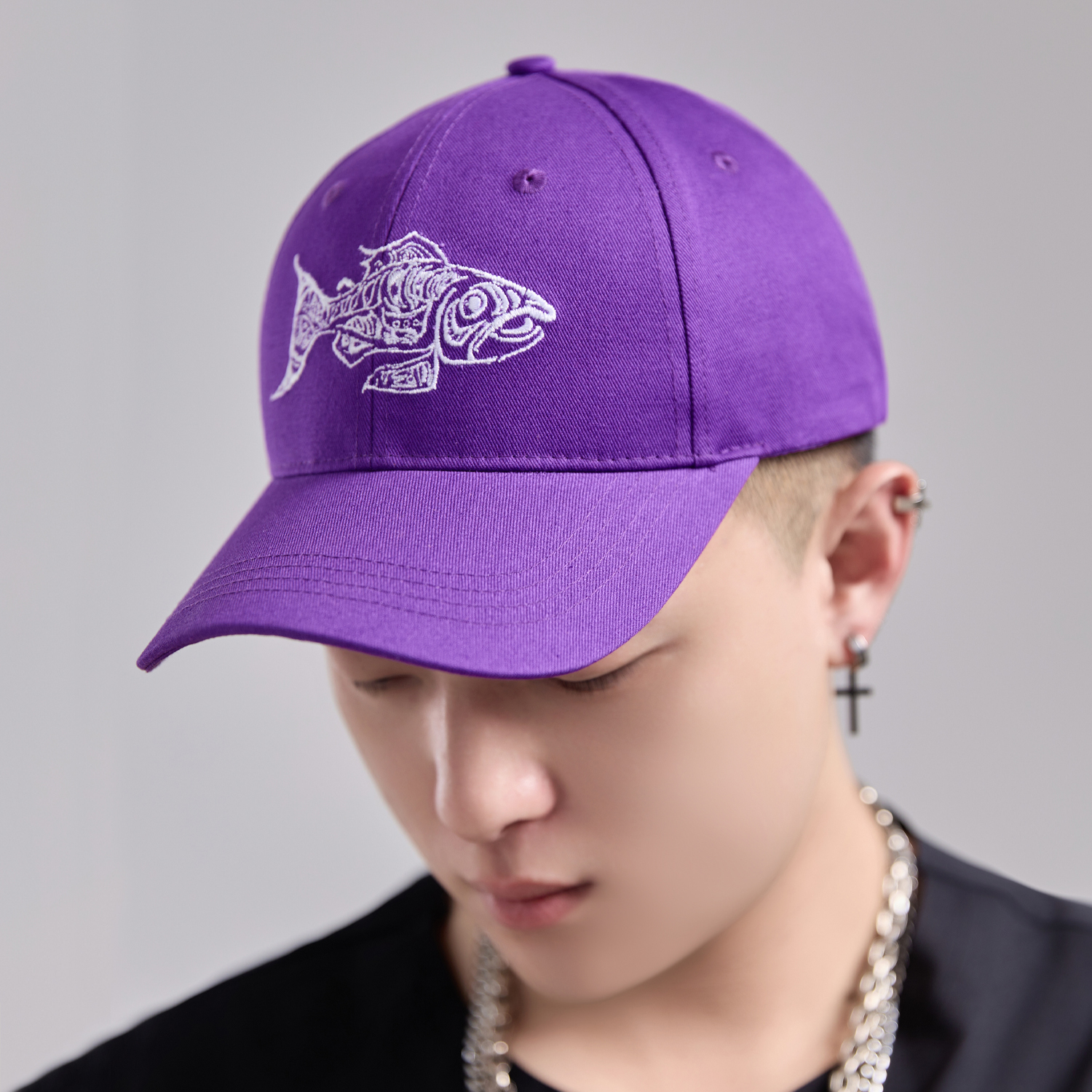 美鳐男女同款夏季帽子鸭舌帽刺绣原创情侣时尚嘻哈风百搭户外潮流