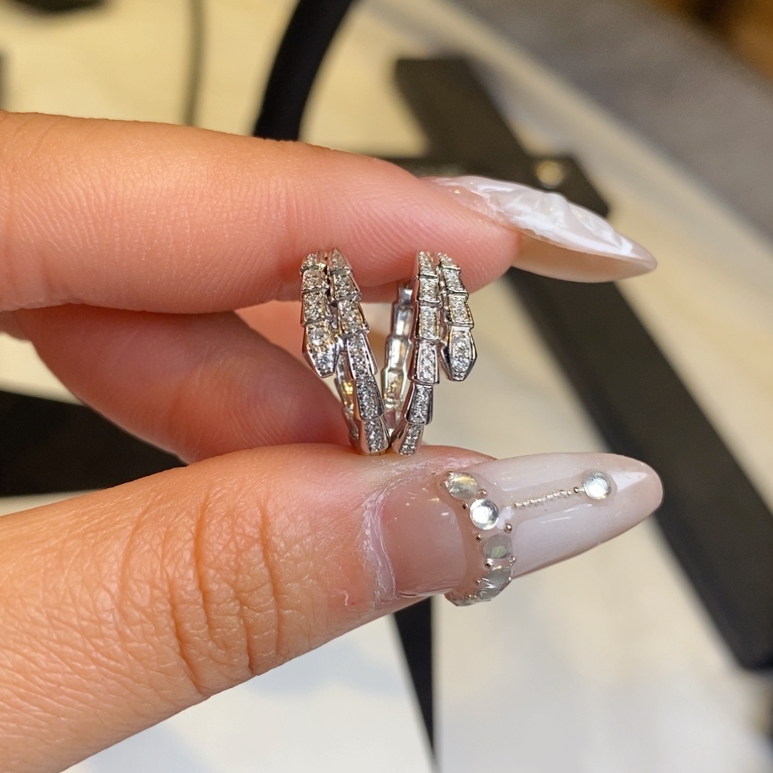 钻石耳饰18K金镶嵌设计款思想耳包（搭甜甜圈