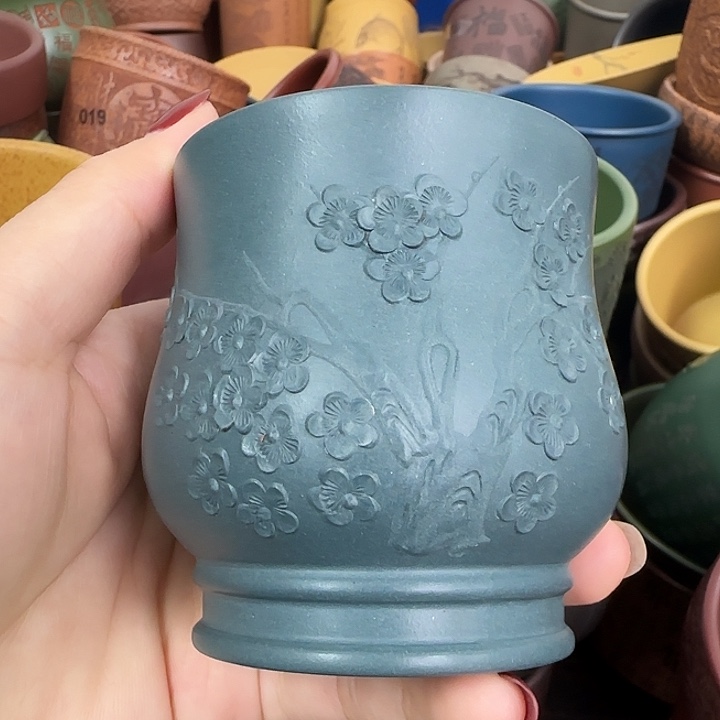 紫砂茶杯紫砂主人杯大放漏