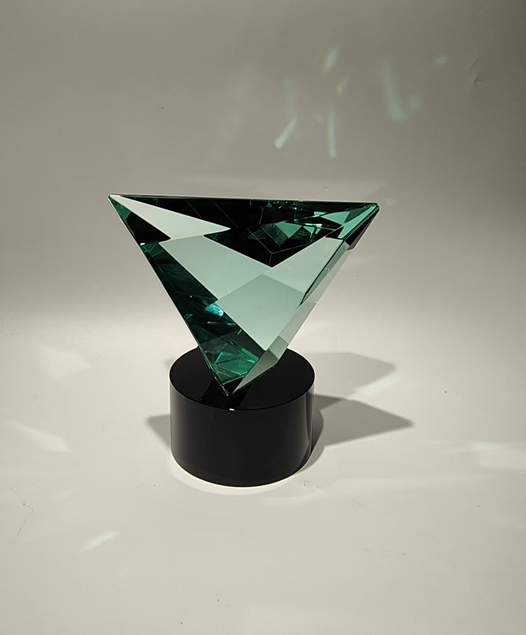 仓一艺术空间【棱上之境】轻奢中式美式意式水晶琉璃艺术摆件