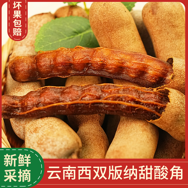 云南甜酸角西双版纳特产新鲜水果休闲零食带壳罗望子200g/包