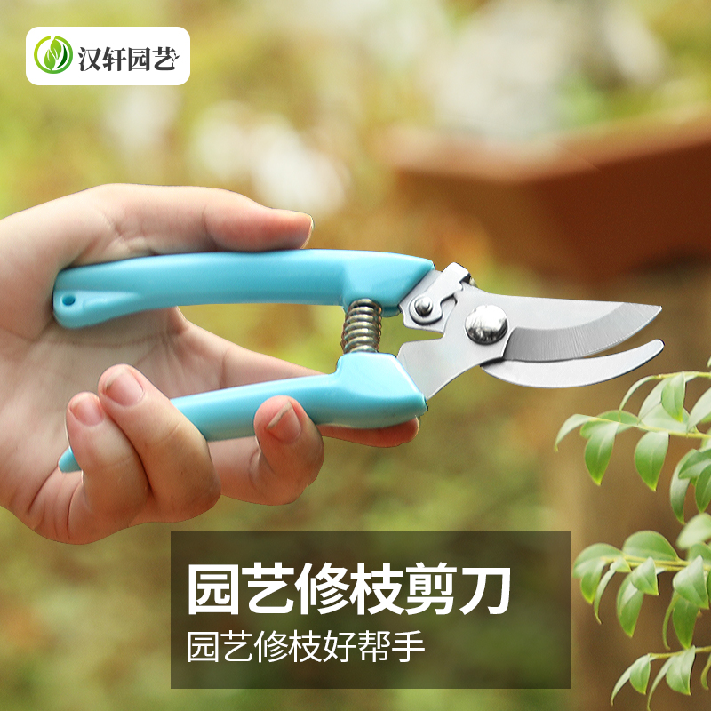 汉轩剪刀花枝摘果剪园林果树家用多功能修枝剪花艺剪修剪树枝剪刀