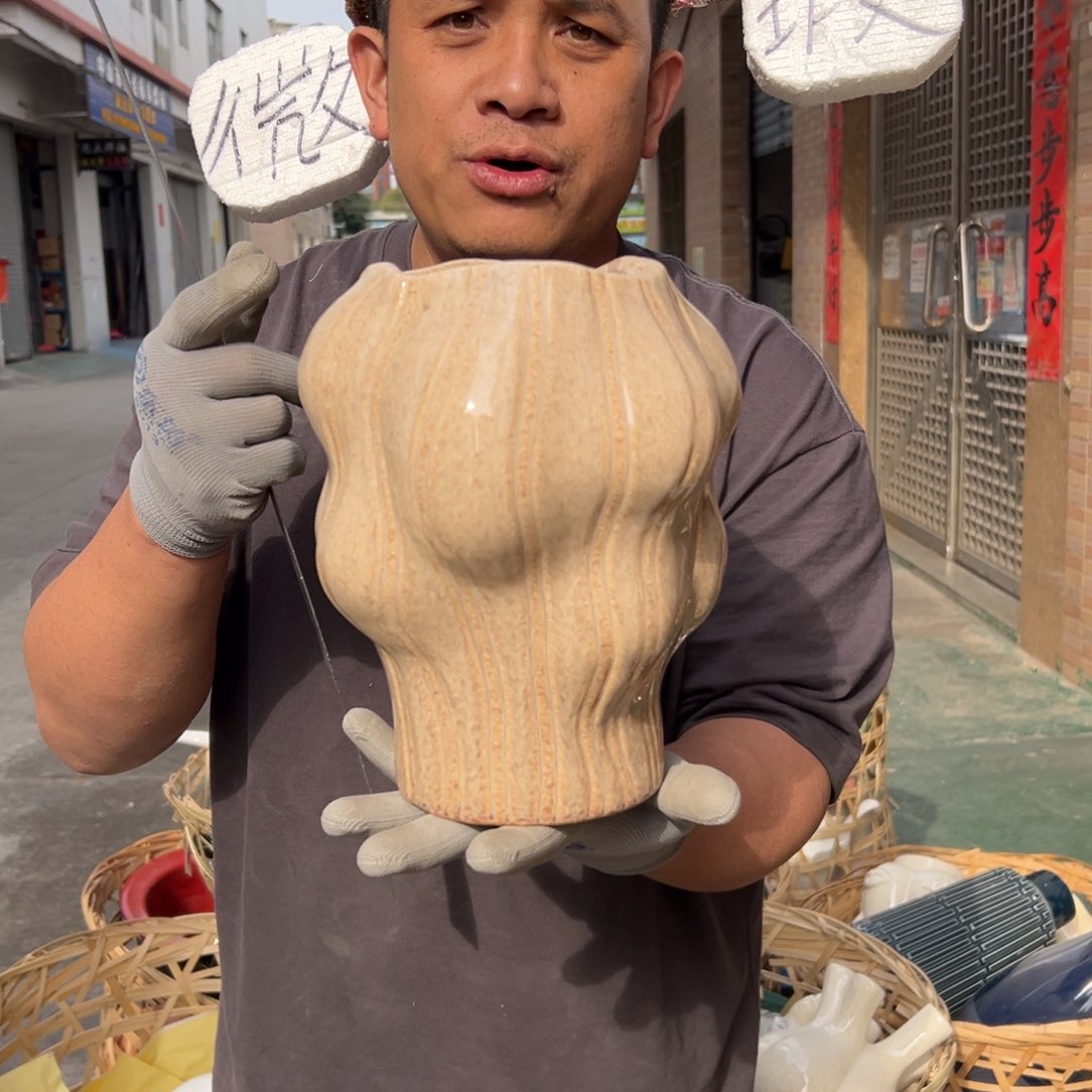 摆件61 号高中低温陶瓷工艺瓶（部分微瑕）