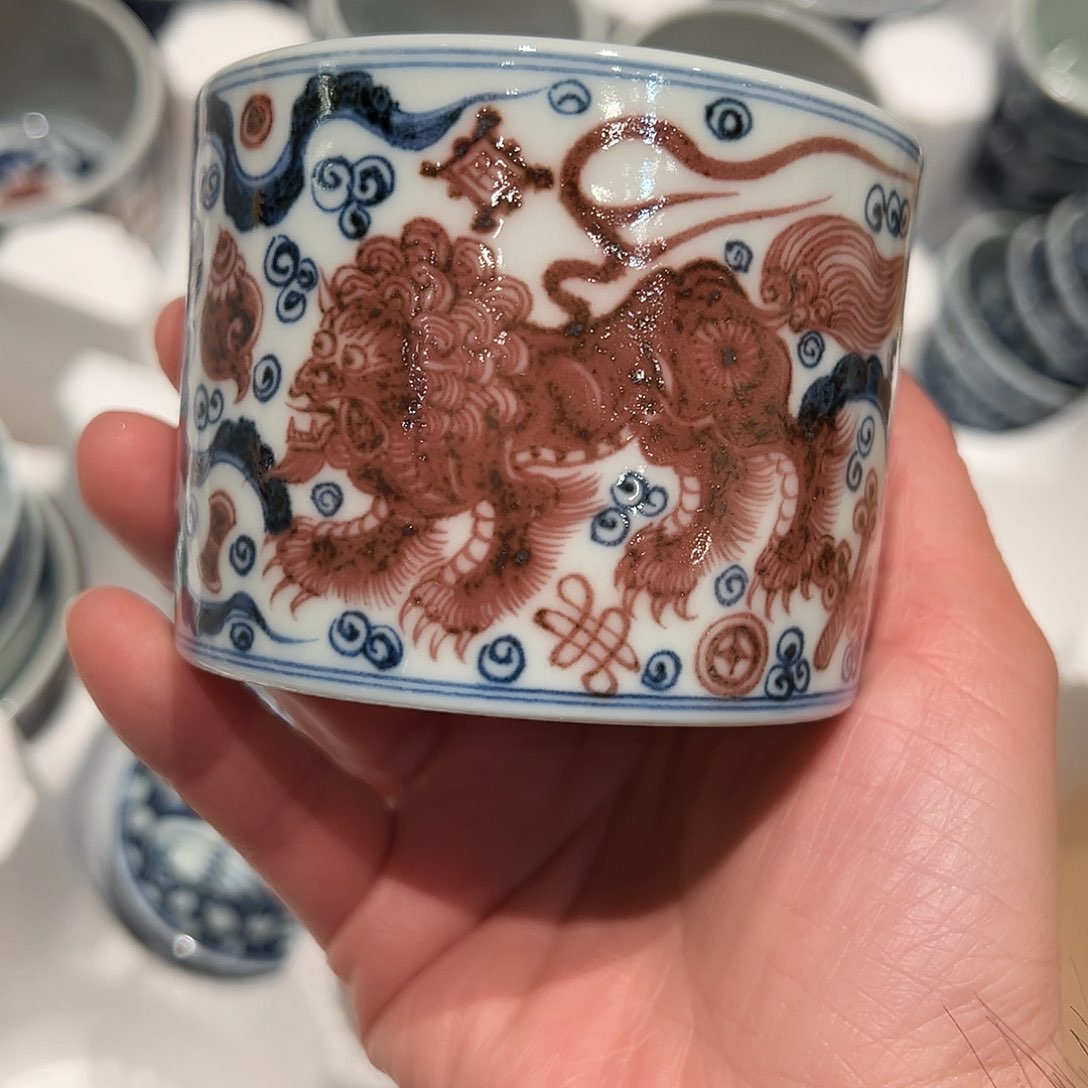 元青拙手原矿青花釉里红