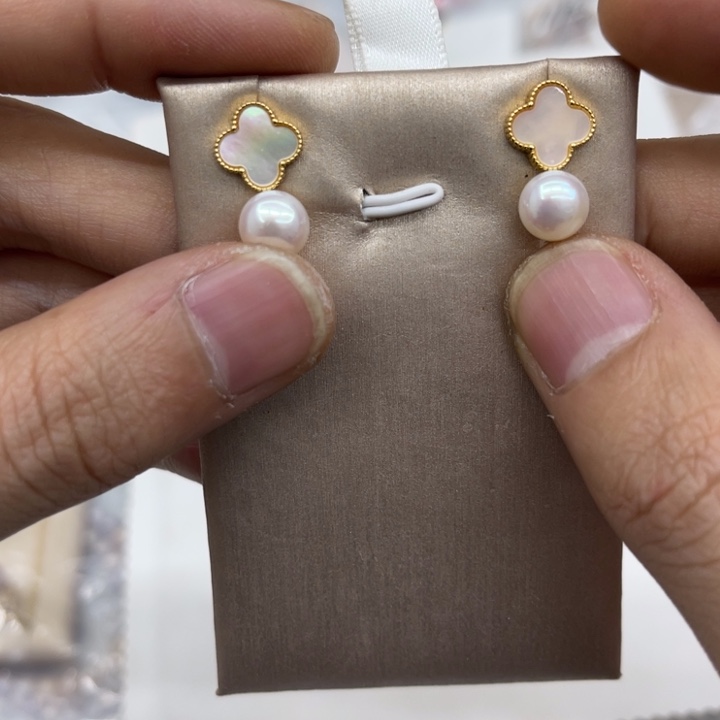 颈饰银S925镶嵌淡水珍珠51