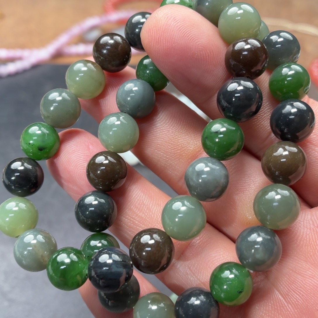 和田玉未镶嵌手链