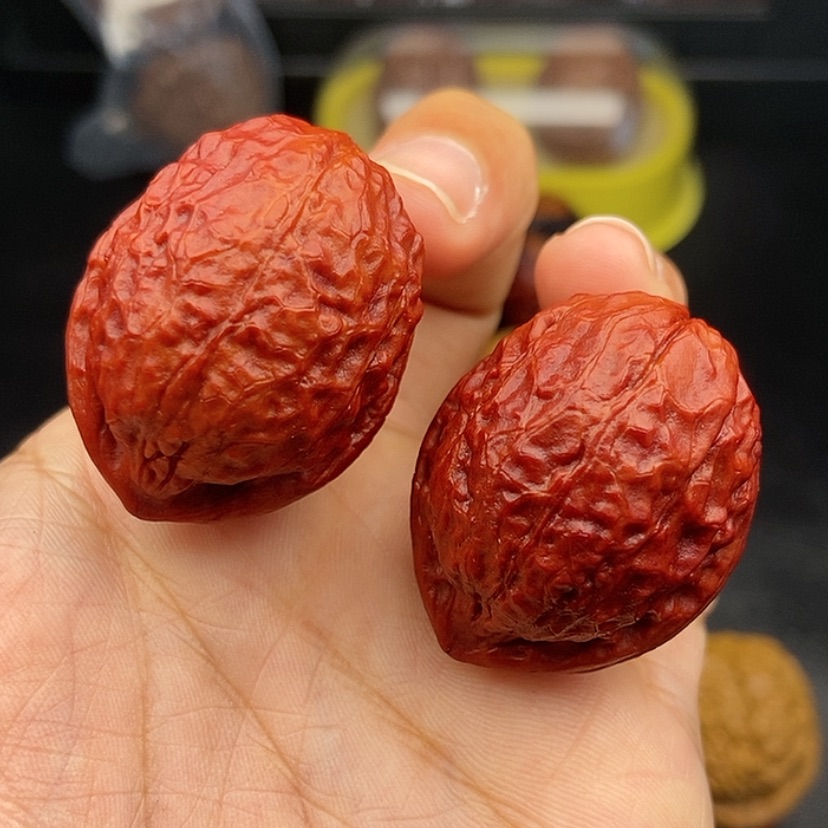 【闪购商品】把件文玩核桃34尺蟒纹龙蛋