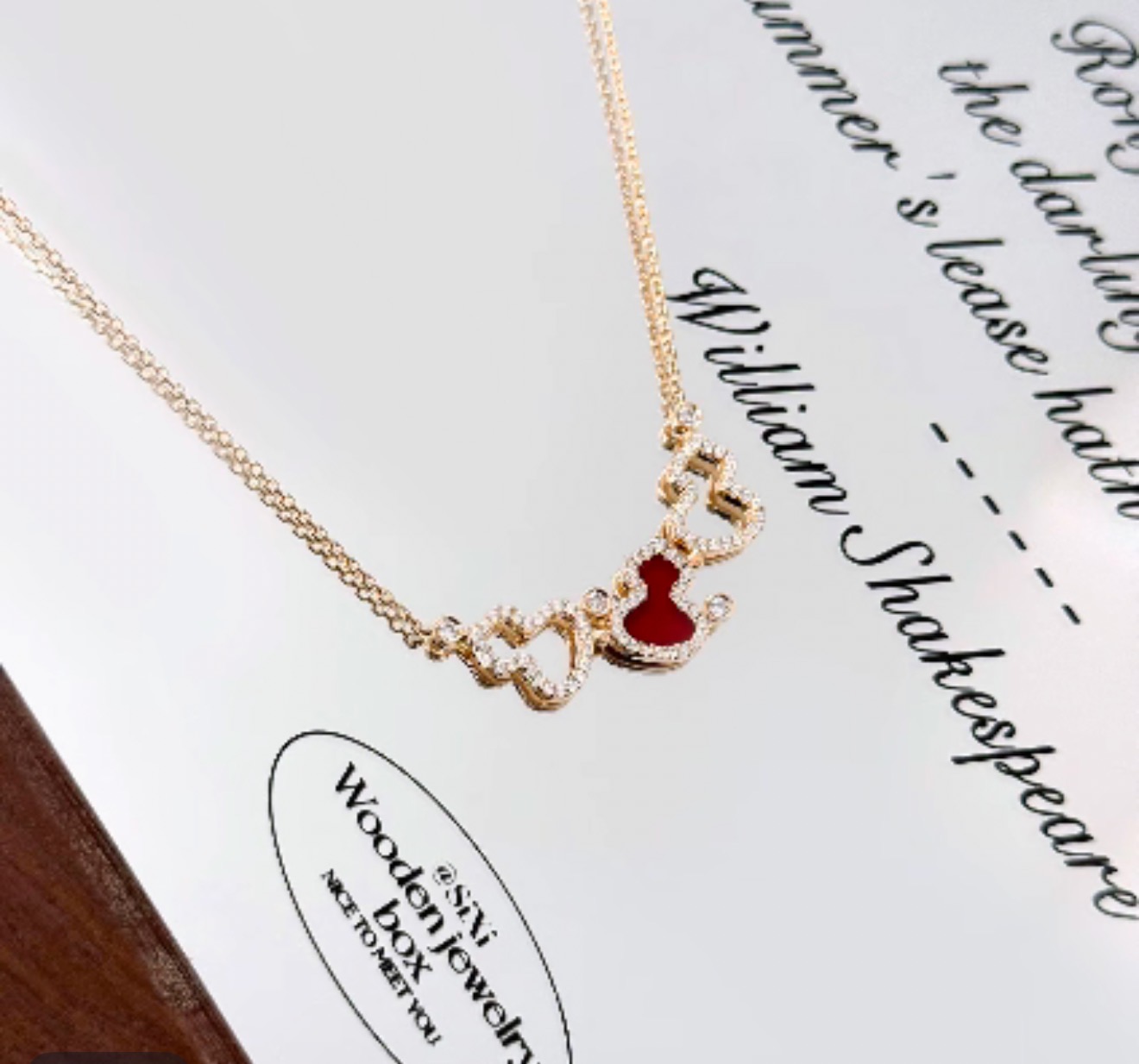 铜吊坠 铜吊坠【钰韩】-个性红葫芦项链