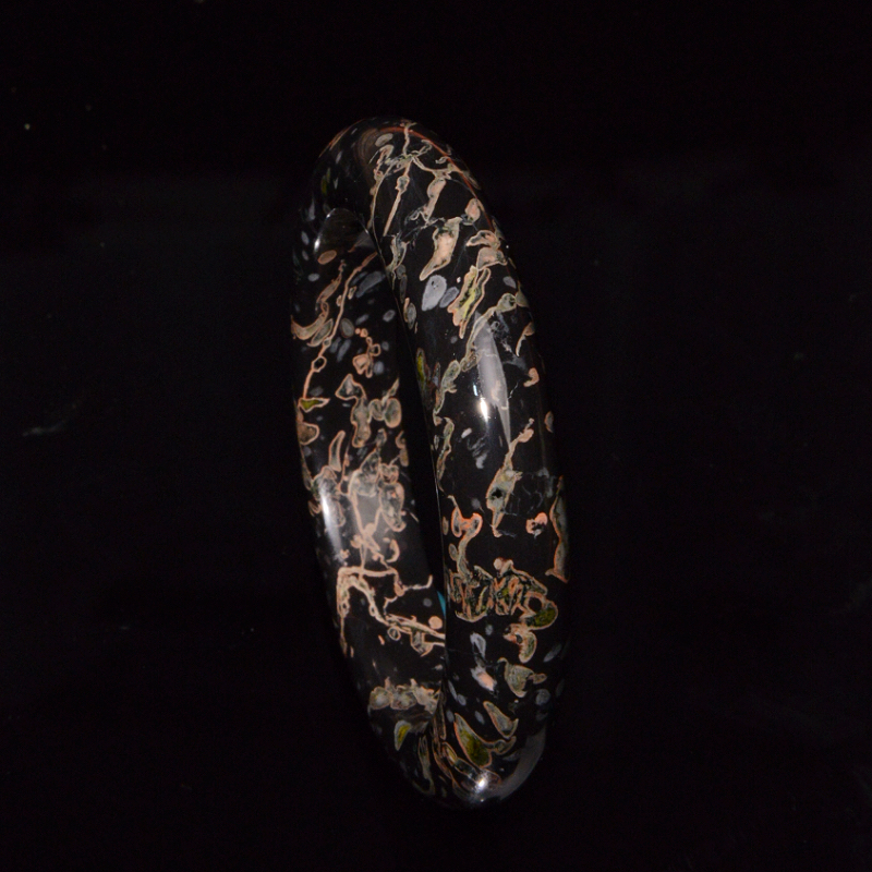 安山玉手镯 天然玉石磁疗康养 汉代国玉高阶腕饰 圈口54+