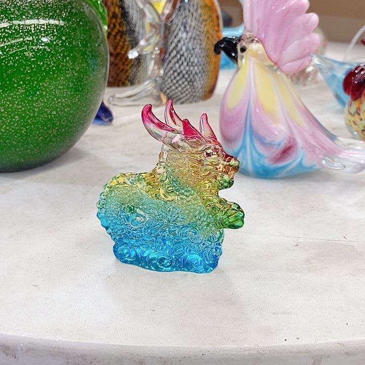 手工艺品琉璃琉璃花瓶高度18厘米8厘米