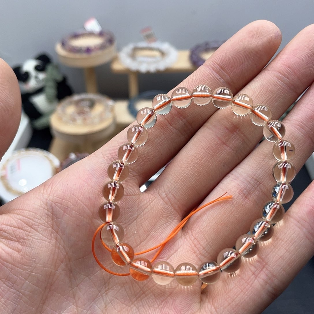 水晶手链未镶嵌黄水晶