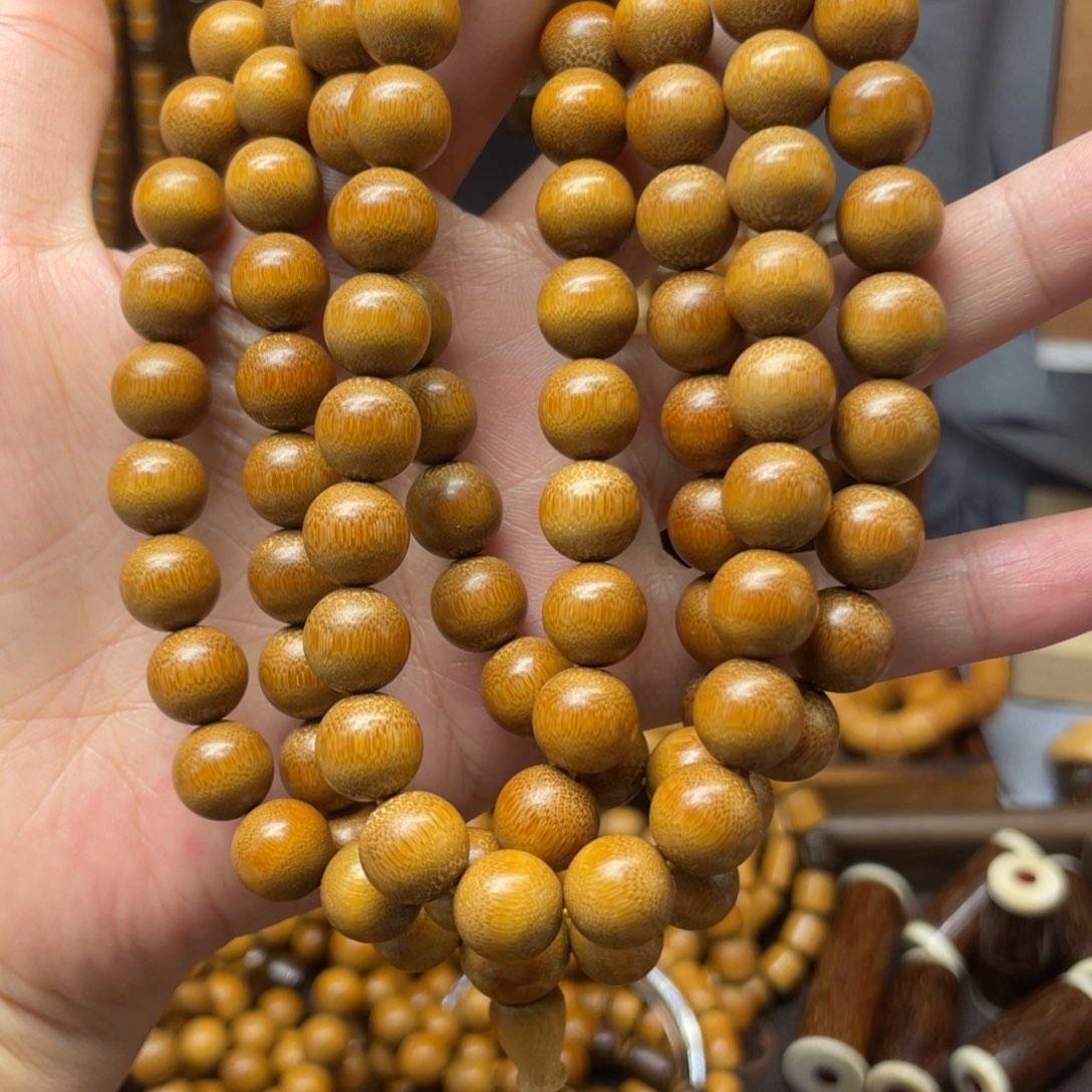 竹1.0正圆实心玉竹108脖挂