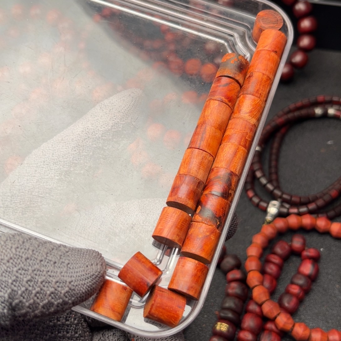 开***心檀香紫檀（小叶紫檀）手串/手链9×8.8