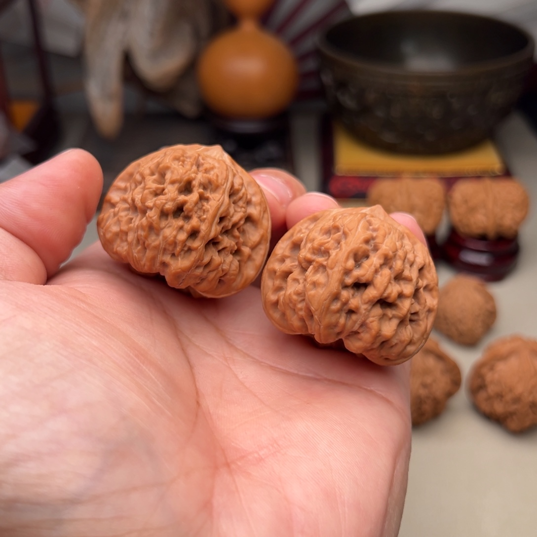 文玩核桃吊坠凹底39