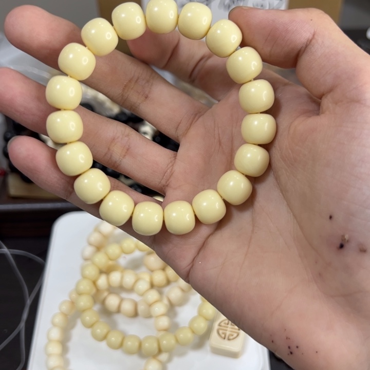 微***笑手串/手链/手镯猛犸象牙