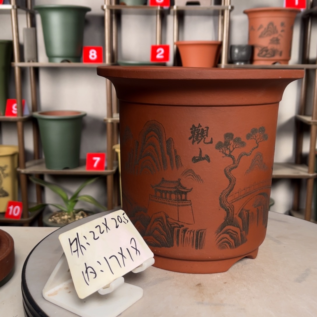 紫砂花盆紫砂花盆