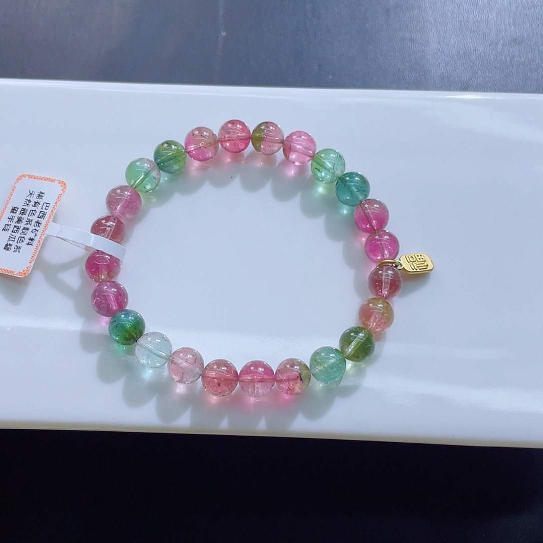 未镶嵌碧玺手链8.2mm左右