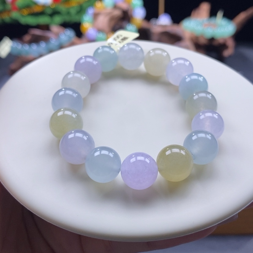 【闪购商品】翡翠手串未镶嵌马卡龙手串卡11+